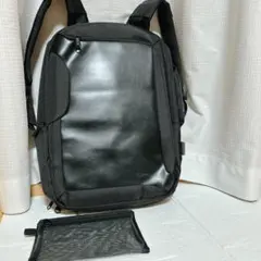 ビジネスリュック メンズ 2way 黒 シンプル 通勤 通学 1泊 A4