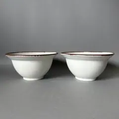 織部焼　タマリム型　丼　どんぶり　2点のサムネイル