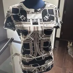 美品エルメス Tシャツ 総柄 ベルトモチーフのサムネイル