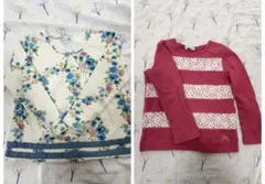 長袖カットソートレーナー　2点セット