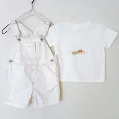 babyGAP オーバーオール サロペット 半袖Tシャツ 100㌢