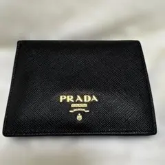 【正規品】PRADA プラダ 二つ折り財布　サフィアーノ ゴールド金具✨リペア済