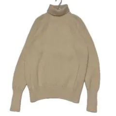 MISTER FREEDOM 美品 リブ タートル ネック ニット アイボリー