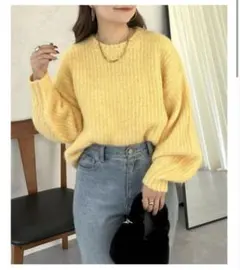 プロズヴェール アルパカタッチふわふわニット