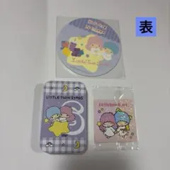 キキララ　スライド缶　コースター　ステッカー