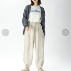 極美品★ニコアンド ドライタッチ Vネックカーディガン 　夏　青　長袖　シアーのサムネイル