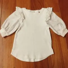 プティマイン☆布帛バルーン袖Tシャツ/100cm