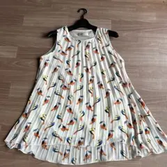 新品タグ付き【ダブルアールジョイアス 】ノースリーブワンピース（M)レース 楽天市場】花柄 刺繍 レース ノースリーブワンピース クルー