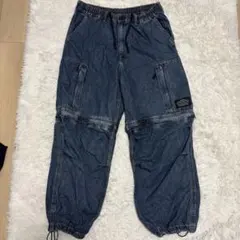 GU×UNDERCOVER デニムコンバーチブルワイドカーゴパンツ Lのサムネイル