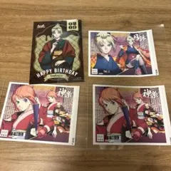 ラベル缶　サントリー　新劇場版銀魂吉原大炎上　神楽　月詠　ステッカー