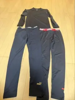 なんと3点❗️未使用含‼️PUMA プーマ 長袖シャツ ロングタイツ 赤字大幅破格品