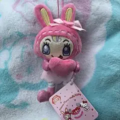 メゾピアノ × ハローキティ ぬいぐるみ マスコット べリエちゃん　ハート