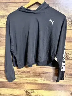 PUMA プーマ フード付き ロンT Lサイズ　ロゴ