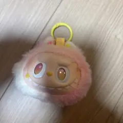 ラブブ 頭 ぬいぐるみ キーホルダー ピンク