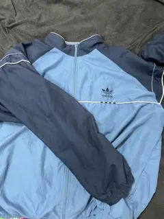 adidas ナイロンジャケット D6 青/ネイビー 古着