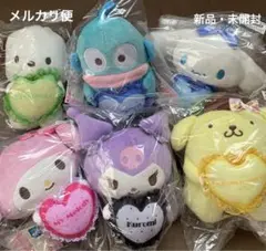 [843]サンリオキャラクターズ　推しごとダイアリー　ハートリボンぬいぐるみ