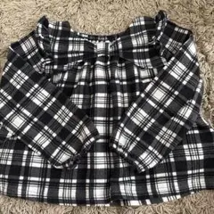 チェック柄フリルチュニック 130