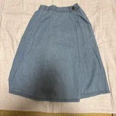 Ikka ラップキュロット ライトブルー 130