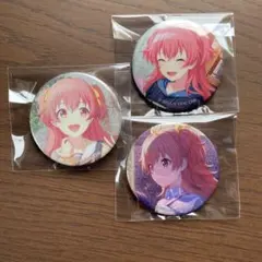 プロセカ 桃井愛莉　グリッター缶バッジ 3個セット