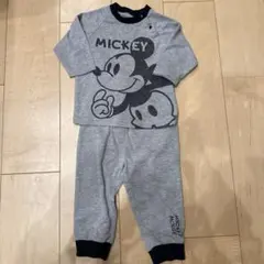 ミッキーマウス ベビーパジャマ 80cm グレー