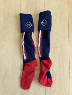 SOPH net FCRBストライプデザインソックス ネイビー レッド