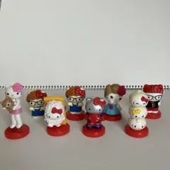 ハローキティ フィギュア チョコエッグ　7個セット➕土台なしヒカキンフィギュア