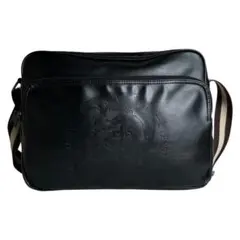 美品　DIESEL　レザー　ショルダーバック　ブラック　斜め掛け　本革