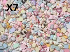 X7 ミニデコパーツ 40個大量 まとめ売り ランダム ハンドメイド素材