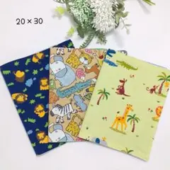 25×35大人気！動物さん・海の生き物♡ランチョンマット3枚セット男の子