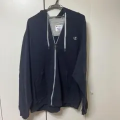 Champion ジップアップパーカーXL ネイビー