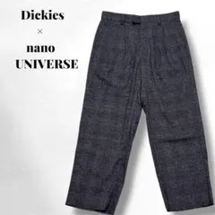 【ディッキーズ×ナノユニバース】✨️チェック柄/スラックス/コラボ/別注製品/L