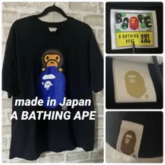 エイプ メンズ2XL Tシャツ カモフラ マイロ ビッグロゴ 青 黒 - メルカリ