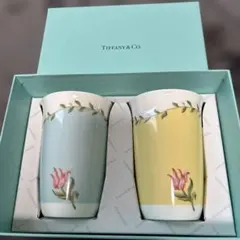 【新品未使用】ティファニー ピンクチューリップ フリーカップ TIFFANY