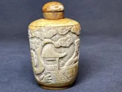 置物　鼻烟壶　中国古美術　骨董　飾り物　古美術品　 置物　細密細工　彫刻
