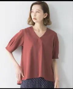 【美品】URBANRESEARCHROSSO 半袖ブラウス