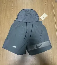 NIKE ランニングショートパンツ　インナー付　短パン　スポーツ　グレー　L新品