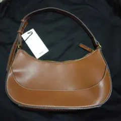 新品⭐MANGO⭐ハンド　ショルダーバッグ　ブラウン