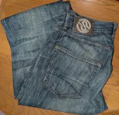 【即購入OK！！】ストレートデニム　ライトブルー　ダメージ加工