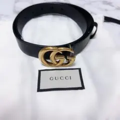 未使用✨箱付 グッチ マーモント GGエンブレム シャイニーバックル 