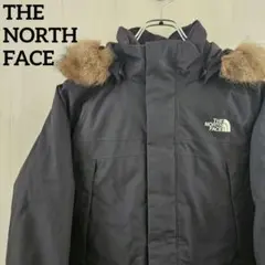 ノースフェイス☆キッズ150 ダウンジャケット フード マクマード 黒 0163