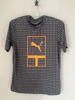 PUMA Tシャツ グレー×オレンジのサムネイル