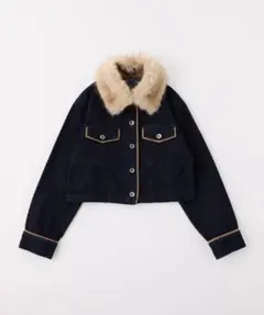 ファー デニムジャケット