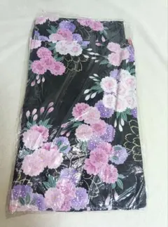 ラメ✩花柄 浴衣 大人用