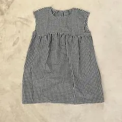 ノースリーブ ギンガムチェック柄 ワンピース 130