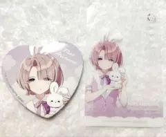 学マス　GiGO　有村 麻央　Lady Rabbit　ハート缶バッジ　カード