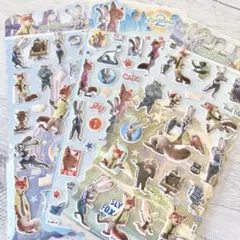 【正規品】ズートピア ソフト立体シール 3枚セット
