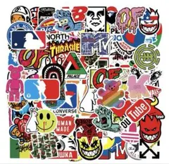 大人気の為再販！】スケボーステッカーセット 100枚入り 防水シールオシャレ
