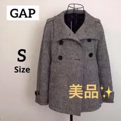 美品★GAP★ウールショートコート ジャケット ピーコート Sサイズ　レディース