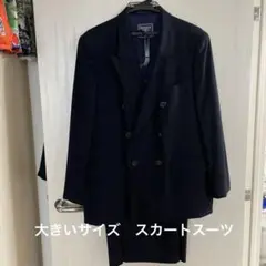バーバリー　ダークネイビー　ダブルブレストスーツ 17 (48)