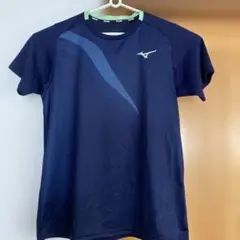 MIZUNO ネイビー テニスゲームシャツ